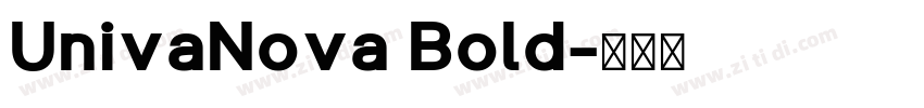 UnivaNova Bold字体转换